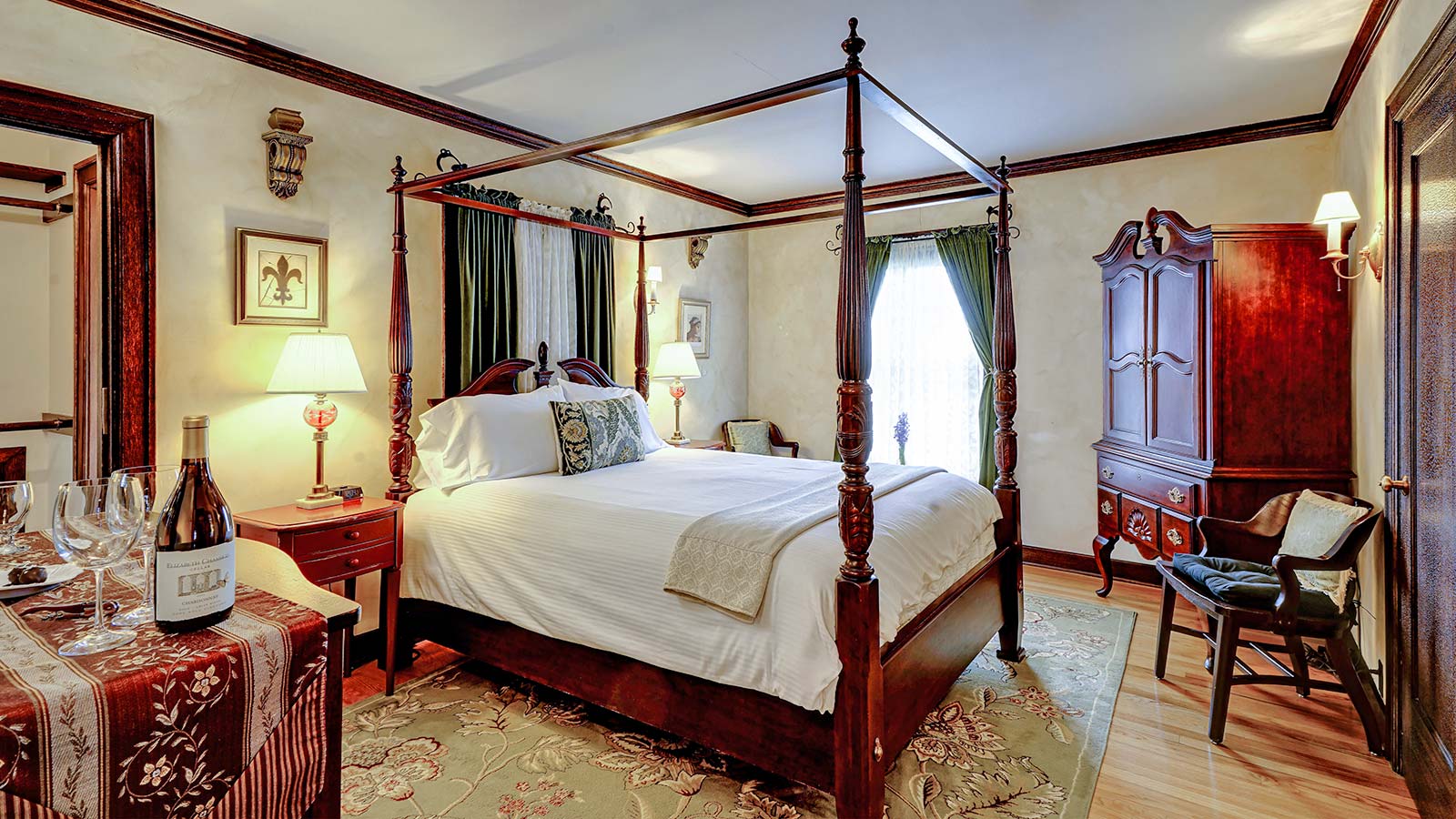 unwind in this gorgeous guest room at our Bed and Breakfast, just a short walk away from downtown McMinnville